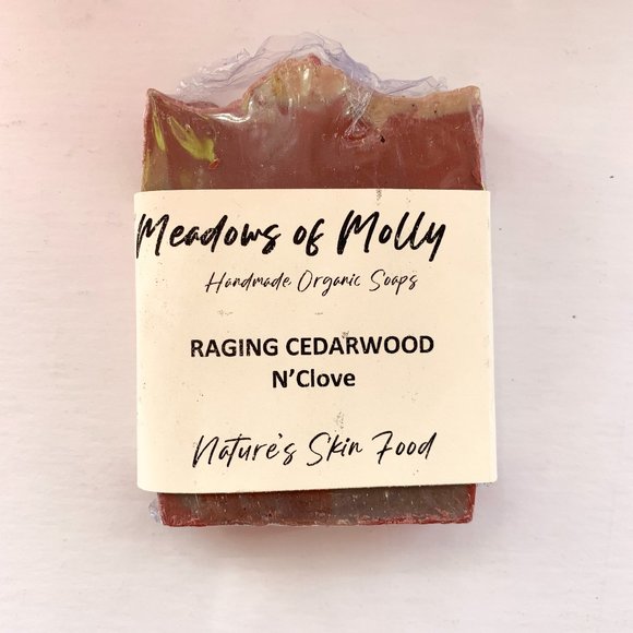 4/$22 Selection *  Raging Cedarwood Organic Soap - Picture 1 of 5